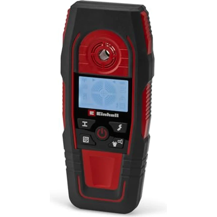 Einhell Ortungsgerät TE-MD 80, digitales Multifunktionsgerät zur Ortung von Metallen, Holz und spannungsführenden Leitungen, automatisch kalibriert – Bild 1