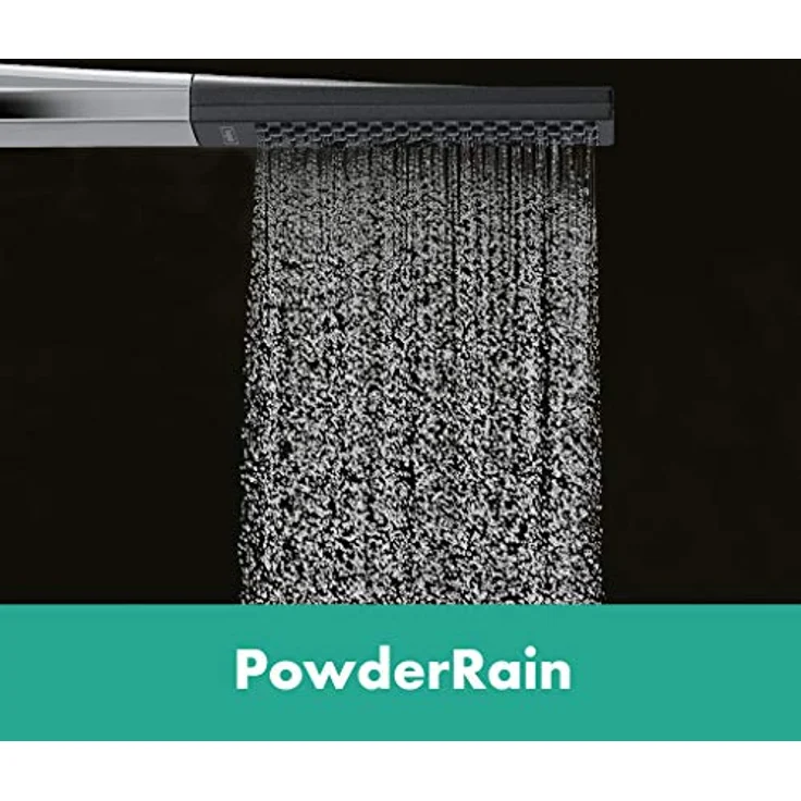 hansgrohe Rainfinity Stabhandbrause 100 EcoSmart, 1 Strahlart PowderRain, 9 l/min, Chrom/Anthrazit – Bild 4