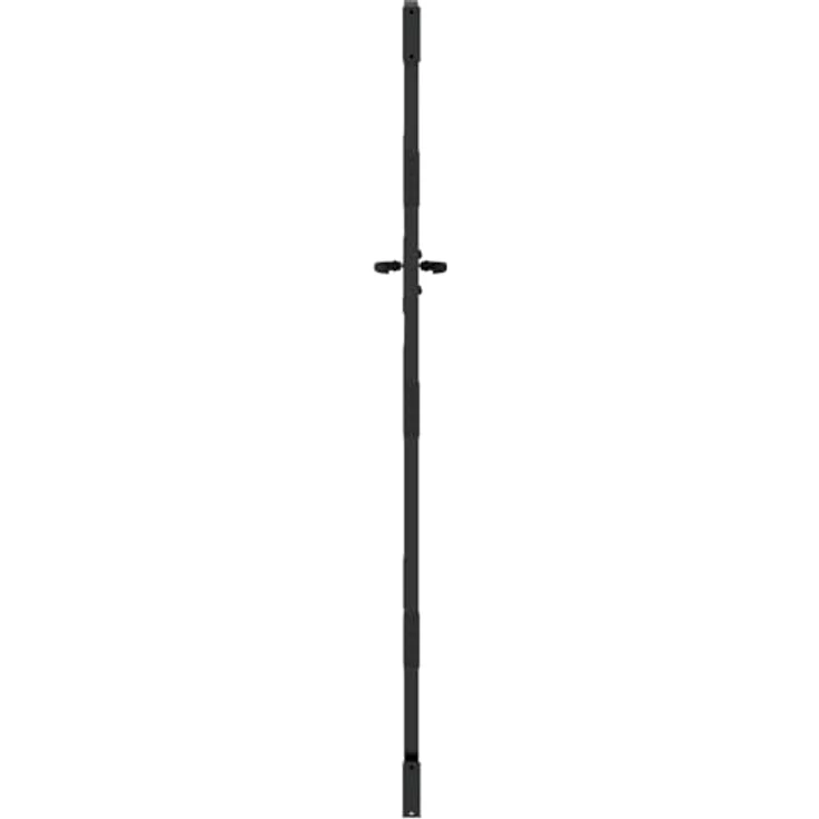 vidaXL Gartentor Schwarz, 105 x 175 cm, pulverbeschichteter Stahl mit stabilem Riegelverschluss und modernem Laserschneider-Design – Bild 5