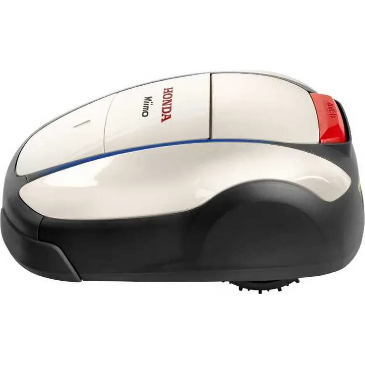 Honda Mähroboter HRM 2500 Live, Max. Mähflächenleistung bis zu 2.500 m², 22 cm Schnittbreite, 21,6 V Akkutyp, Mii-Monitor Smartphone-App, 11.6 kg, manuelle Schnitthöheneinstellung 20-60 mm, Zufall, geordnet, gemischt Mähmuster, 25 ° / 47 % Max. Steigung, 3 Schwingmesser.