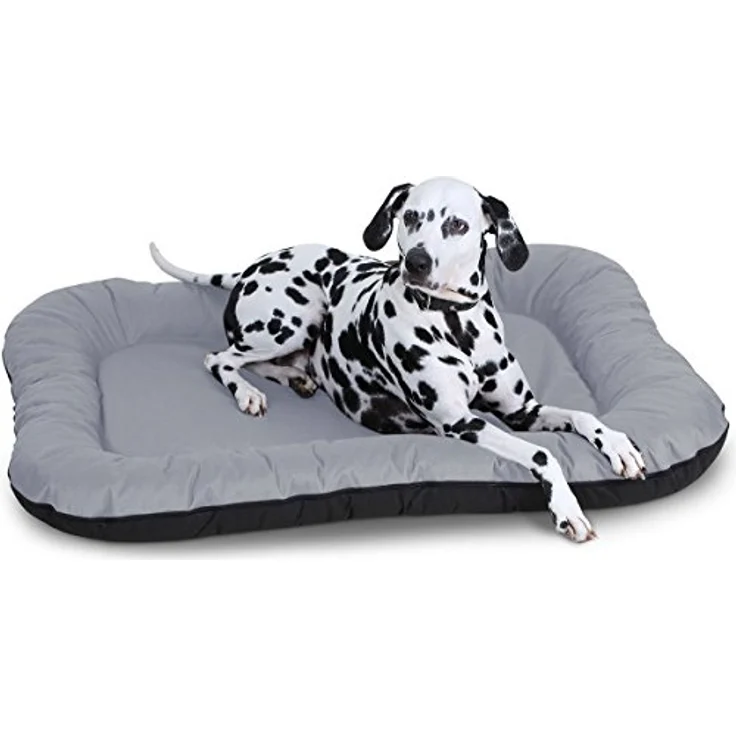 Knuffelwuff Hundebett Lucky In und Outdoor Hundekissen Hundesofa Hundekörbchen Hundekorb, Übergröße XXXL Grau – Bild 1