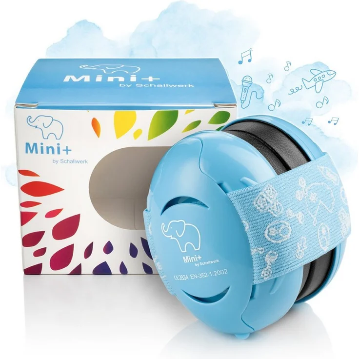Schallwerk Kapselgehörschutz Schallwerk® Mini+ Gehörschutz für Kinder – Kapselgehörschutz Kleinkind, bis zu 37,7 dB Schutz, weiches Polster, einfaches Click-System, SCHALLWERK® App – Bild 1