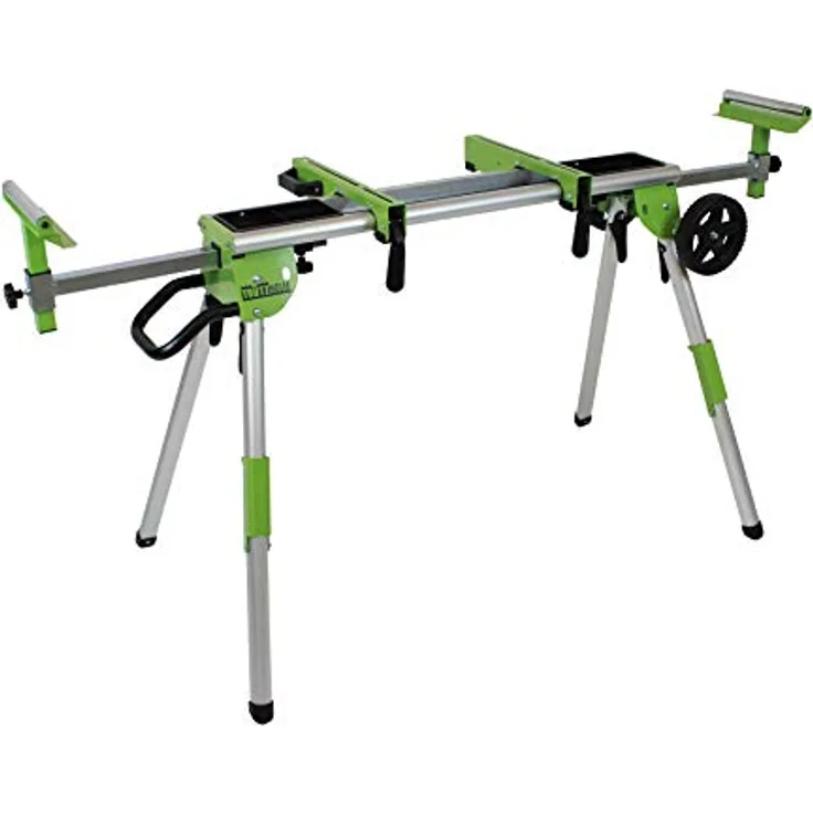 TrutzHolm Untergestell für Kappsägen, mobiles Aluminium-Maschinengestell mit Trolley-Funktion, verstellbar, 150 kg Tragkraft