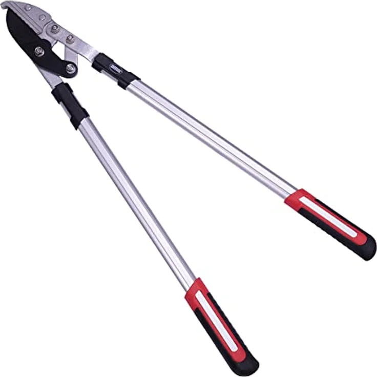 Amig - Zweihand-Gartenschere | Aluminiumgriff und Teflon-beschichtete Klinge | 76 cm | Ambossschnitt | Schnittleistung 45 mm | für trockene und harte Äste von Bäumen und Sträuchern
