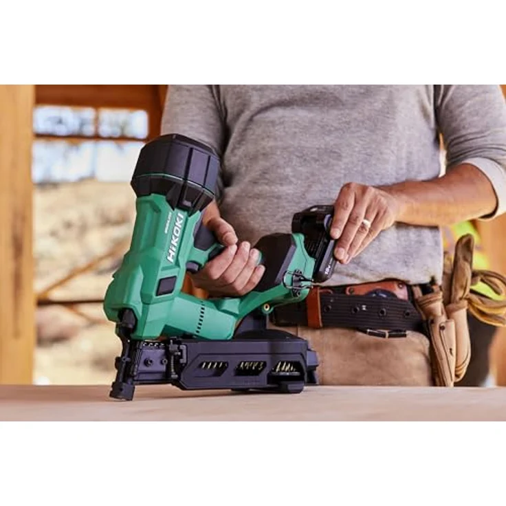 Hikoki NV1845DAW6Z, Kabelloser Trommelnagler 18V für Nägel 22-45mm ohne Akku und Ladegerät im HSC IV Koffer – Bild 3