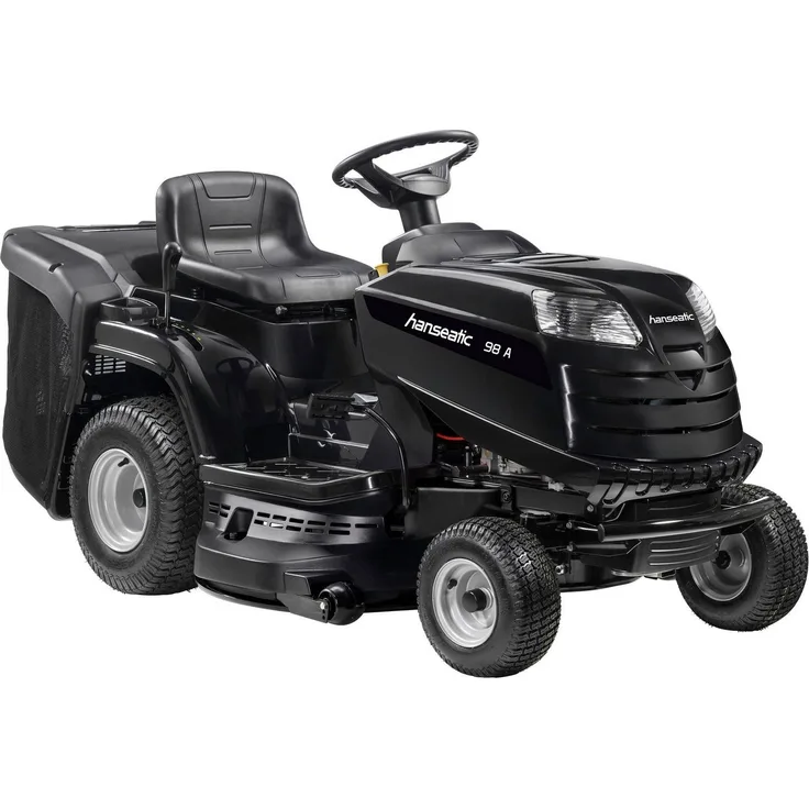 Hanseatic Rasentraktor MP 98, 98 cm Schnittbreite, mit Elektrostart und Abdeckhaube, schwarz
