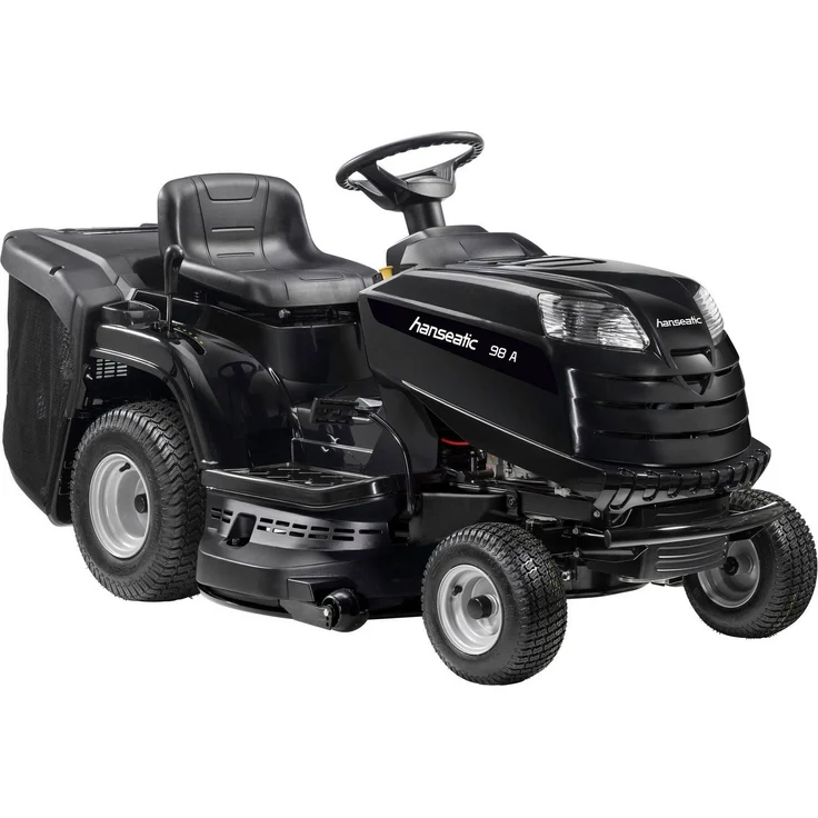 Hanseatic Rasentraktor MP 98, 98 cm Schnittbreite, mit Elektrostart und Abdeckhaube, schwarz