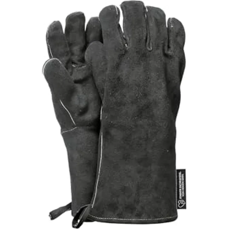 FEUERMEISTER Grillhandschuh Starker Fachhandel Leder Gr.10 schwarz 1Paar