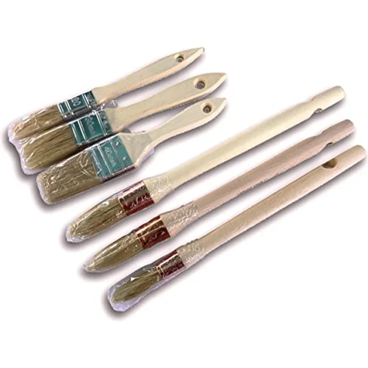 NESPOLI 6-teiliges Profi-Pinsel-Set – Bild 4