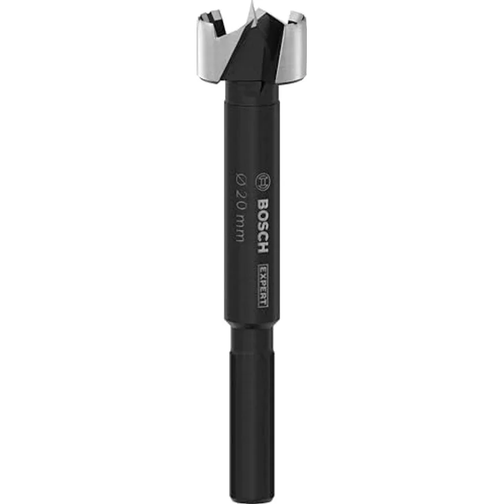 Bosch Forstnerbohrer Expert Wood, 20 mm Ø, 56 mm Länge, 88 mm Gesamtlänge, schwarz, mit gewellter Spitze und 3-Flächen-Schaft – Bild 1