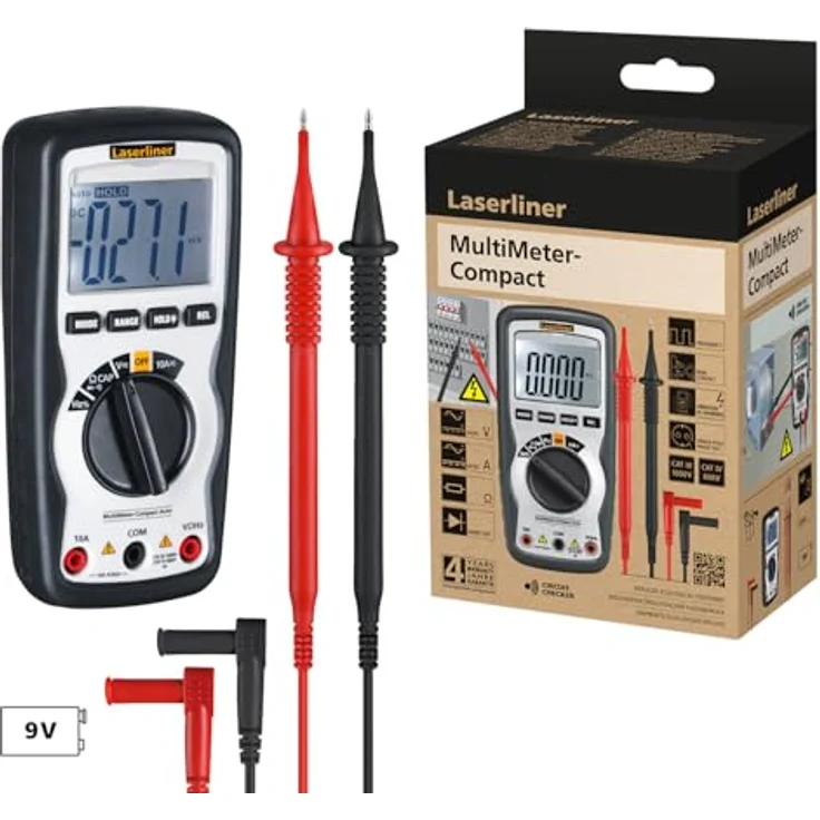 LASERLINER MultiMeter-Compact Hand-Multimeter, nachhaltige Konstruktion, automatische Bereichsumschaltung – Bild 3