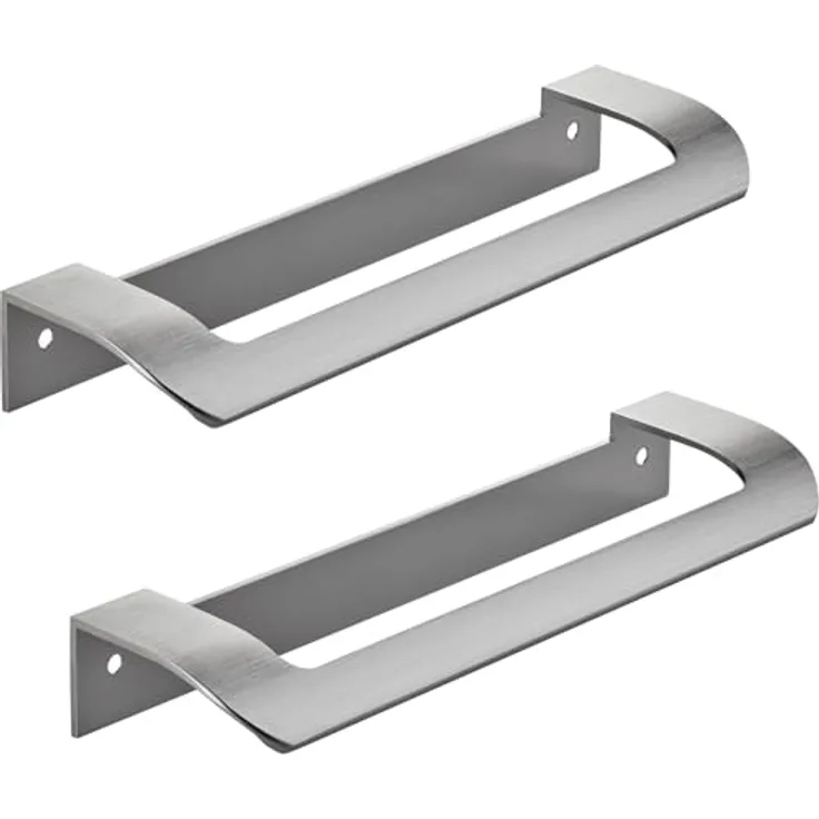 SOTECH Möbelgriff LYS BA 160 mm Edelstahloptik Designgriff 2er Set für Falt- und Schiebetüren