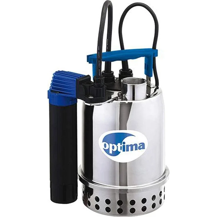 Ebara 1752100000, Schacht-Tauchpumpe für Schmutzwasser bis 10 mm, Edelstahlgehäuse mit Magnet-Schwimmerschalter