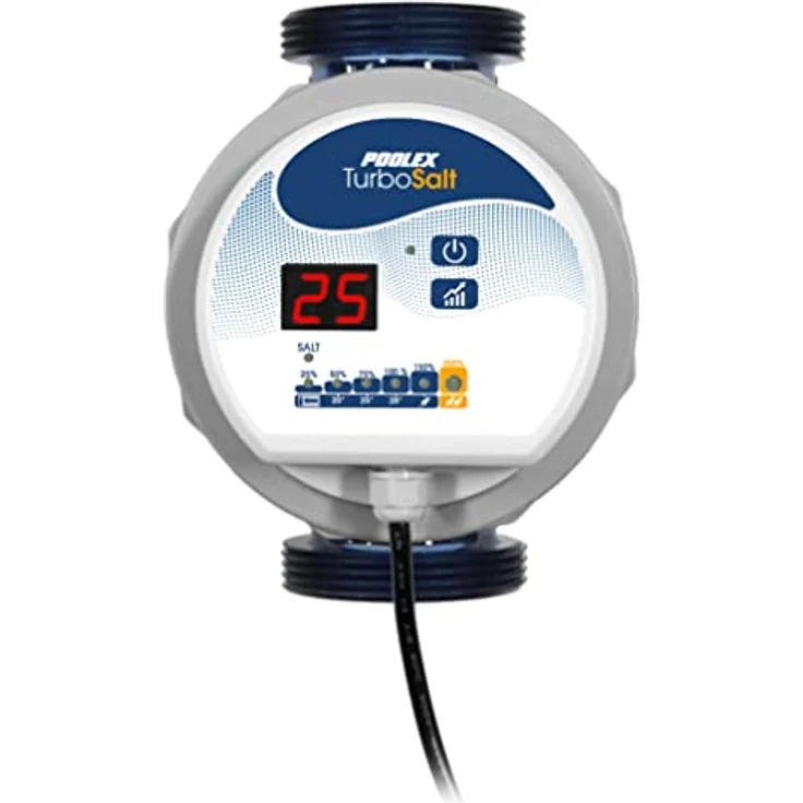 Star Pump Poolex Turbo Salt Modell 600, Salz-Elektrolysegerät für Pools bis 60m³, ultrakompakt mit 3g/L Salzgehalt und 4 Betriebsarten – Bild 2