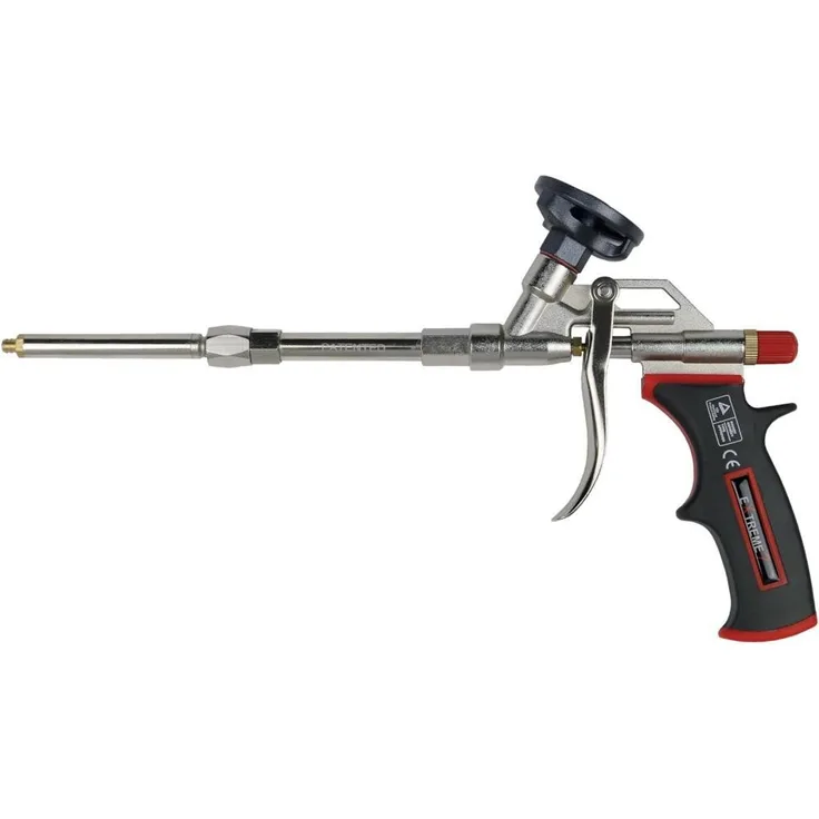 ELC Bauschaumpistole PU-Dosierpistole Extreme X7, Kartuschenpistole mit Skelettpresse HS 84 S, blau