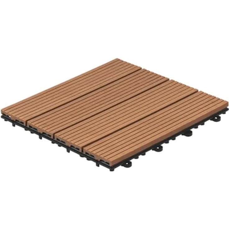 HOME DELUXE WPC Holzfliesen - Alle Varianten Hellbraun, 6 qm – Bild 3