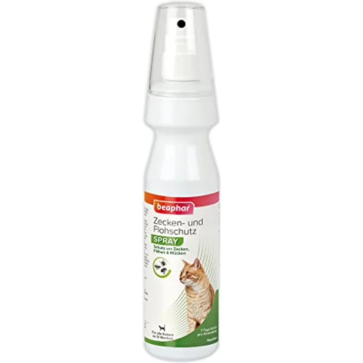 Zecken- & Flohschutz Spray für Katzen | Sofortschutz gegen Zecken & Flöhe | Anti-Floh & Zecken Spray | Für Katzen ab 12 Wochen | 150 ml – Bild 1