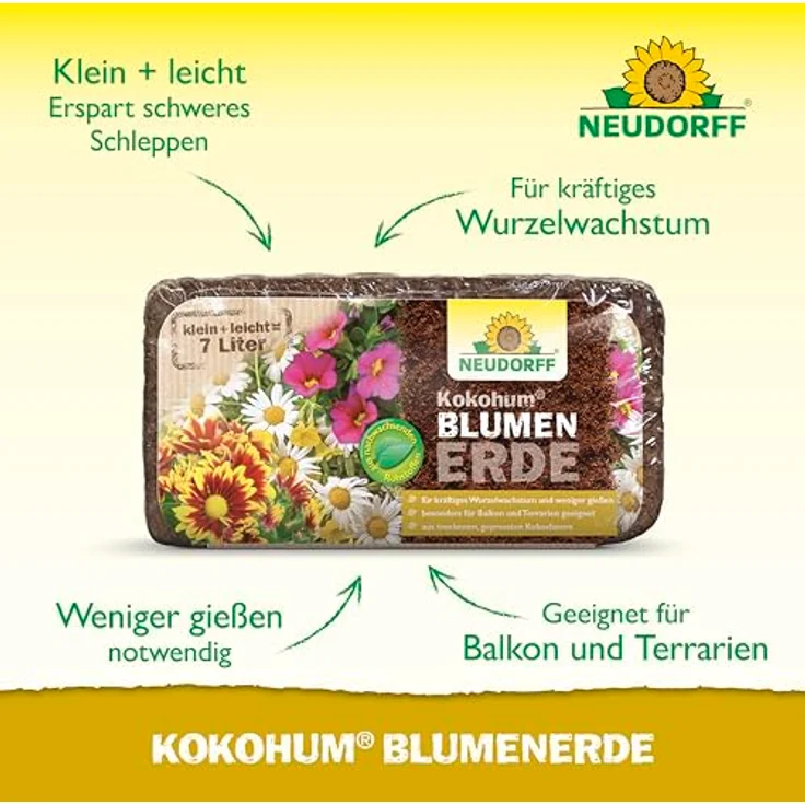 Neudorff Kokohum BlumenErde 7 Liter – Bild 2