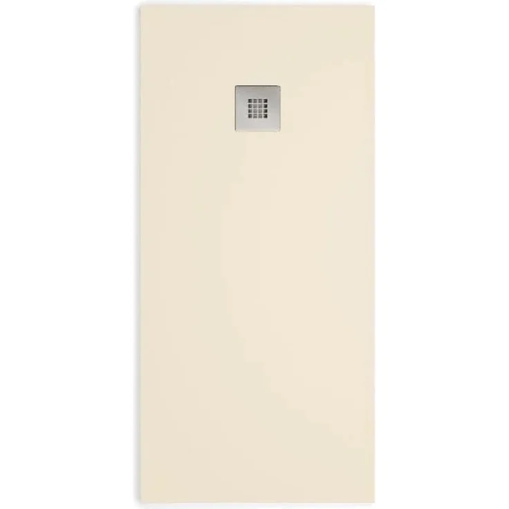 Stano Madison Duschwanne, Extra flach, beige, 80x80 cm, rutschfest, hygienisches Gelcoat