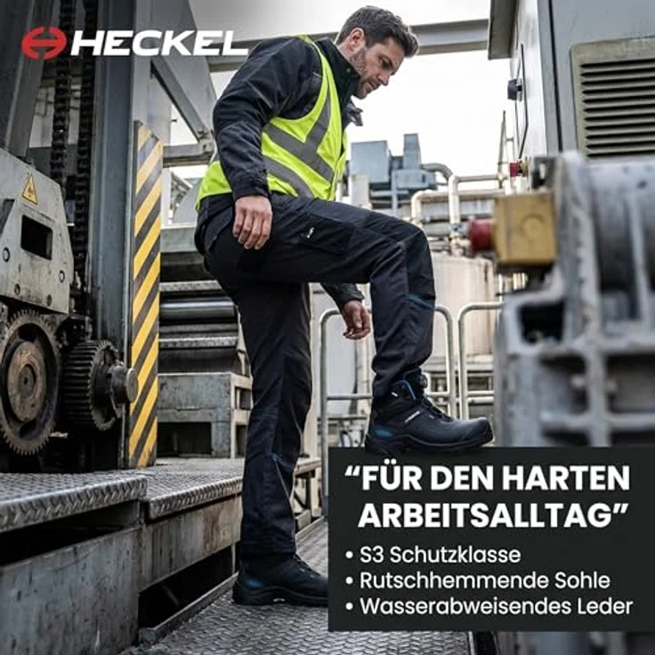 Heckel Mac Crossroad 3.0 S3 Sicherheitsschuh, metallfrei, wasserabweisend, mit BOA-Fit System, Größe 36–48, schwarz – Bild 7