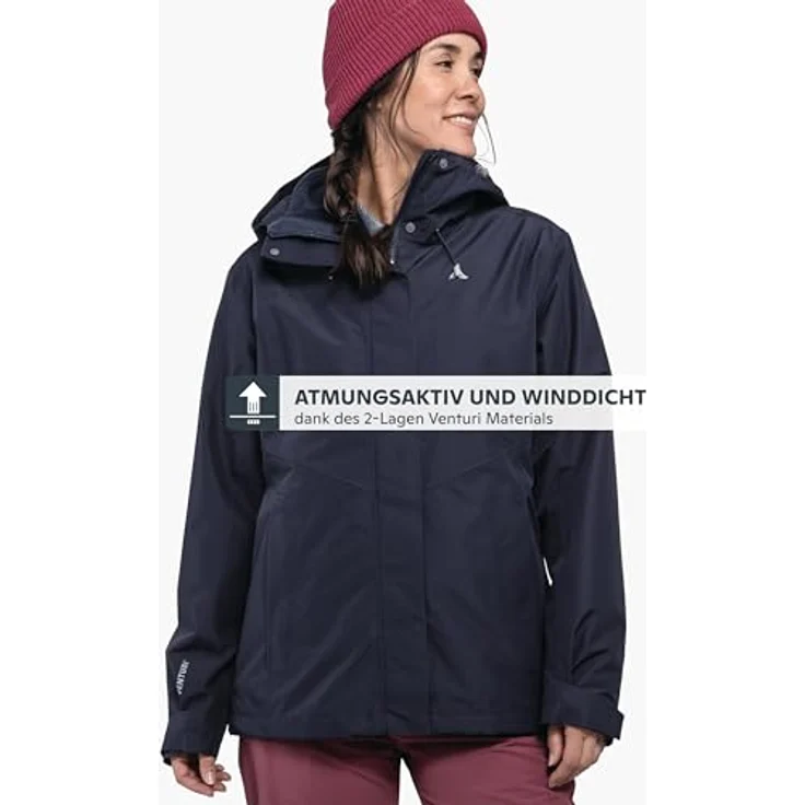 Schöffel Doppeljacke Hiking 3in1 Jacket Style Okere WMS, Outdoor-Arbeitsjacke mit 10.000 mm Wassersäule, für Damen – Bild 4