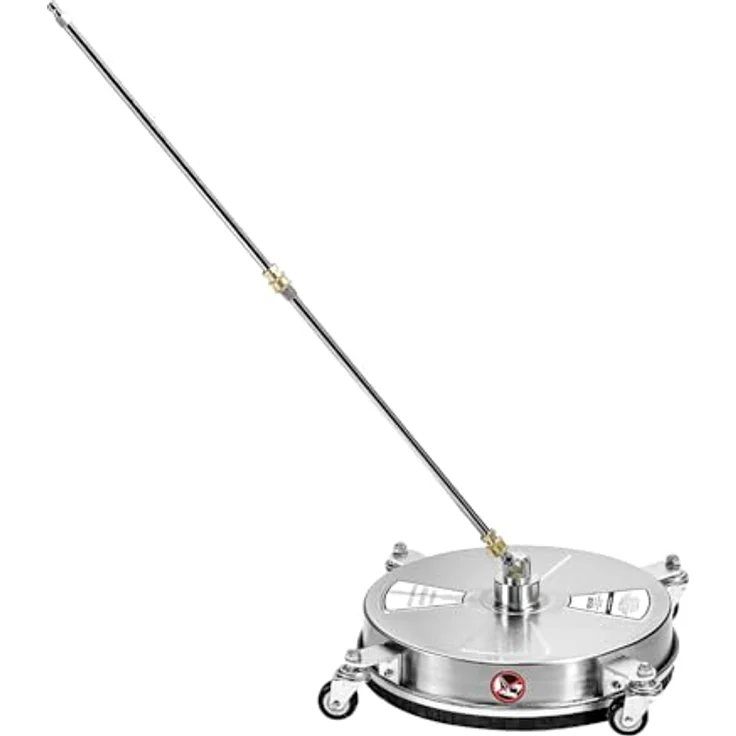 VEVOR 430 mm Hochdruckreiniger-Oberflächenreiniger, Edelstahl, max. Druck 4000 PSI, 1/4 Zoll Schnellanschluss, für Beton, Terrasse, Deck – Bild 9