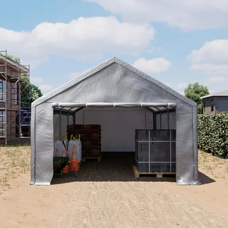 GRINDI IN THE GARDEN - Garagenzelt Carport, 4x8 m - PE