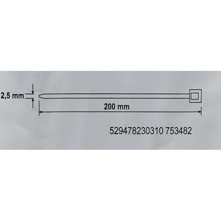 Fischer 87490 UBN Kabelbinder 200mm 2.50mm Schwarz UV-stabilisiert 100St. - Preisvergleich – Bild 4