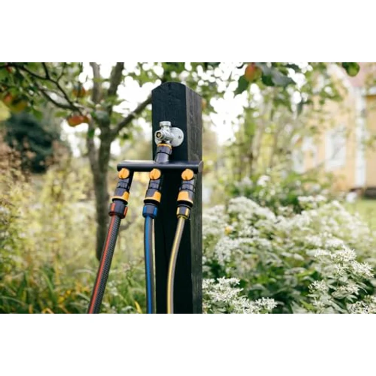 Fiskars 3-Wege-Umschaltventil, Anschluss für Ø 21 mm (G 1/2"), Ø 26,5 mm (G 3/4"), Ø 33,3 mm (G 1"), individuell steuerbare Wasserflüsse – Bild 4