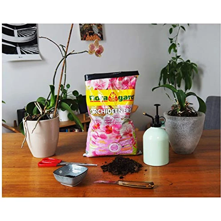 Floragard Orchideenerde 3x5L - für Phalaenopsis und andere Orchideenarten - mit Premium-Dünger und Pinienrinde – Bild 4