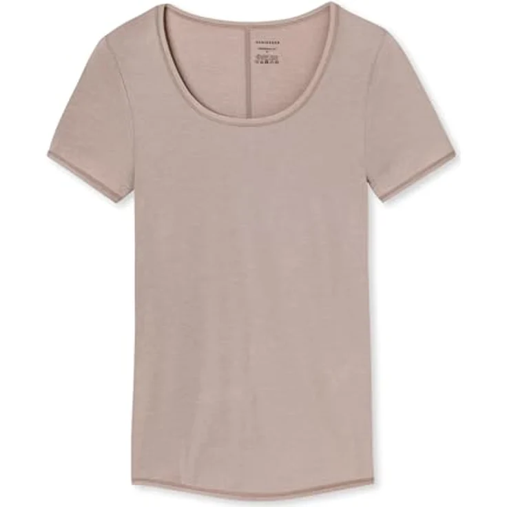 Schiesser Damen Shirt Unterhemd Casual Stretch, atmungsaktiv und feuchtigkeitsregulierend, braun, (S) – Bild 3
