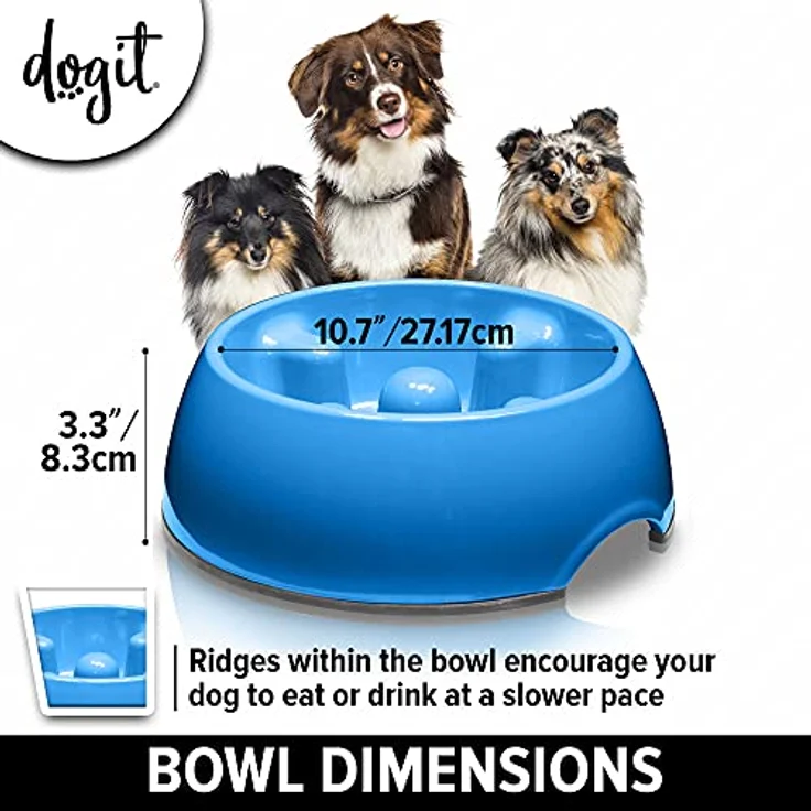 Dogit Antischling Napf in blau 1200 ml – Bild 4