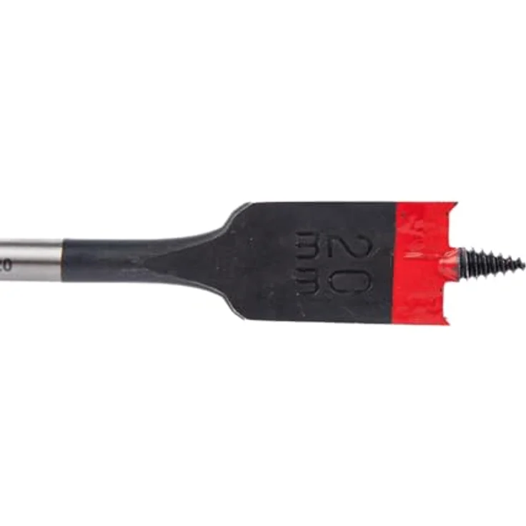 C.K Tools Vorteck Flachfräsbohrer 20 mm x 152 mm, selbstziehende Gewindespitze, 1/4" Hex Quick Lock Schaft, schlagschraubergeeignet, Carbonstahl – Bild 3