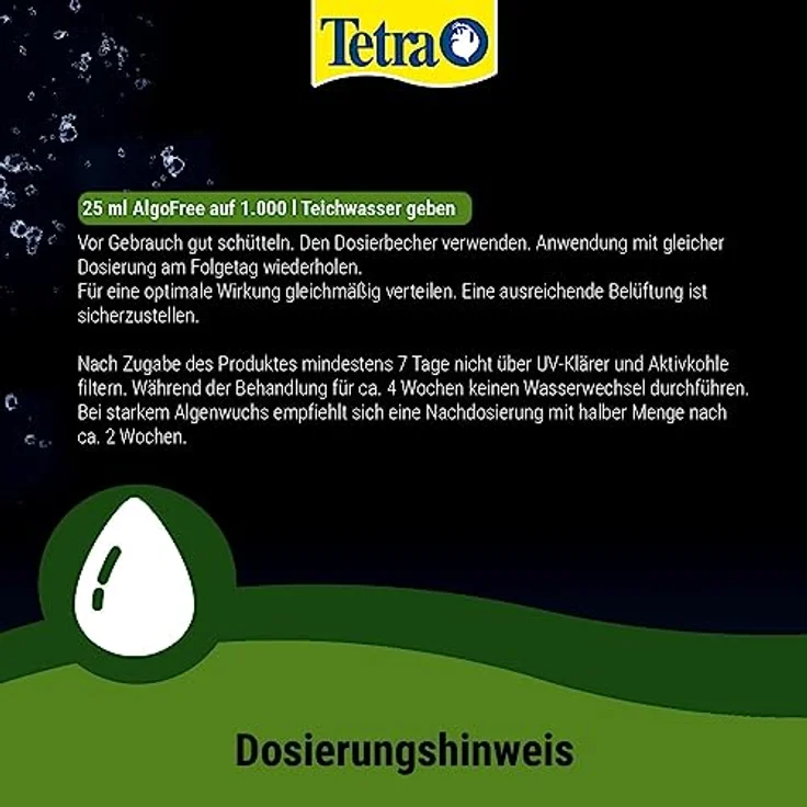 Tetra Pond AlgoFree Schwebealgen- und Fadenalgenvernichter, bekämpft langfristig grünes Wasser im Gartenteich, 250 ml – Bild 5