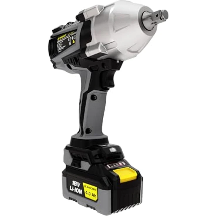 Rodcraft RC9077K4 Akku-Schlagschrauber eBeast, Vierkant 1/2 Zoll, max. Lösemoment 1500 Nm, LED-Licht, 2x 4Ah Akku + Ladegerät + Stofftasche, blau – Bild 2