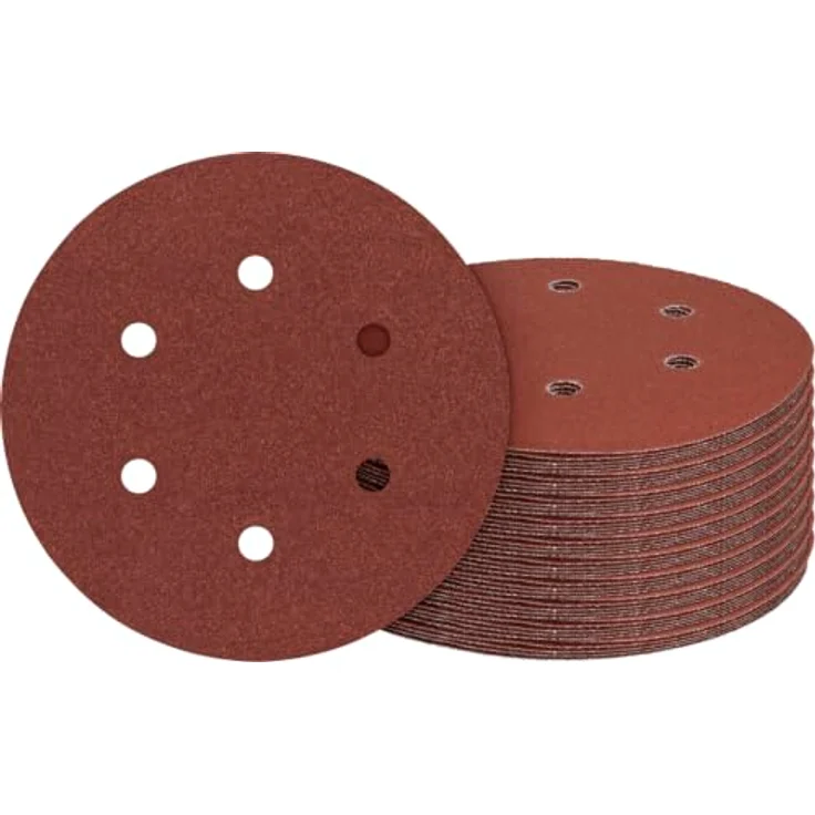 Bosch EXPERT C430 Schleifpapier-Set, K40/60/80/120/180, 150mm, 50-tlg., langlebige Schleifblätter für Holz und Farbe – Bild 1
