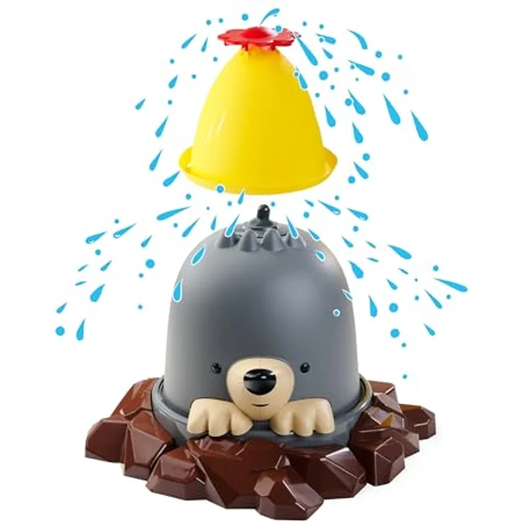 AquaPlay Moli Wasserspielzeug, Maulwurf-Wassersprinkler für Kinder, bis zu 4 Meter Wasserfontäne, Gartenspielzeug ab 2 Jahren, 39 x 39 x 33 cm – Bild 1