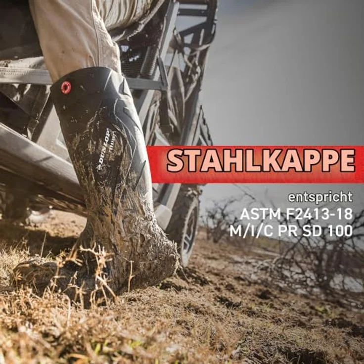 Dunlop® Purofort S5, Sicherheitsstiefel mit Stahlkappe, Zehenschutz und Temperaturisolierung bis -20 °C, rutschhemmende PU-Profilsohle, anthrazit – Bild 12