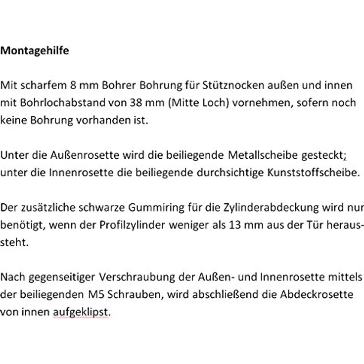 ES1 (WK2) zert. Sicherheitsrosette ZA Messing PVD Schutzrosette Kernziehschutz NEU – Bild 2