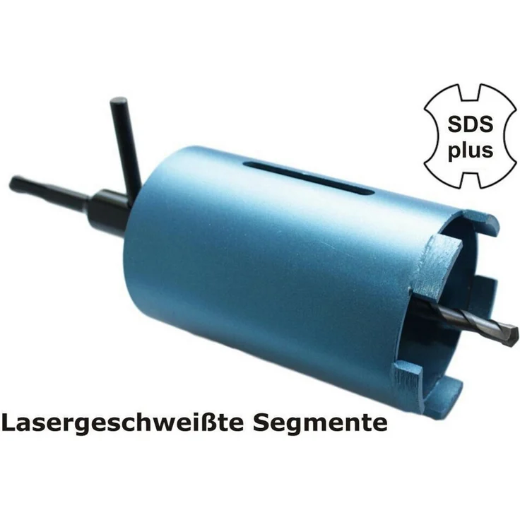 Boni-Shop Diamantbohrkrone 68mm, SDS Plus, Mauerwerk Bohrkrone für Steckdoseninstallationen, lasergeschweißte Segmente