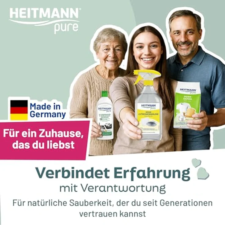 HEITMANN Glaskeramik- und Edelstahl Reiniger 250ml - Intensivreiniger für Kratzschutz, ideal für Induktionskochfelder, Chrom und Messing – Bild 7