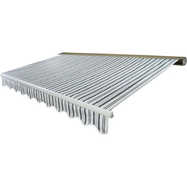 MCW Kassettenmarkise H122-4x3-V Elektrische Kassetten-Markise, Markise von 0° bis 35° einstellbar, Polyacryl-Bezugsstoff, Funk-Fernbedienung