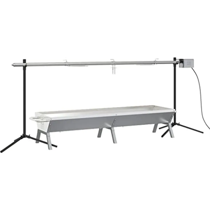 vidaXL Rotisserie-Grill Automatisch Edelstahl