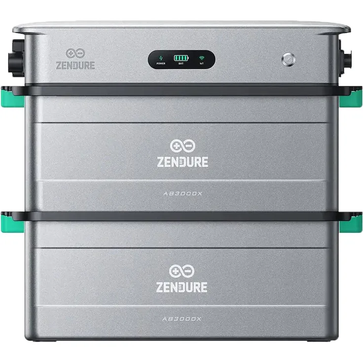 Zendure SolarFlow 2400 AC mit 2×AB3000X Batterien, 2400W, IP65, ZEN+ OS, modulares Solarspeichersystem