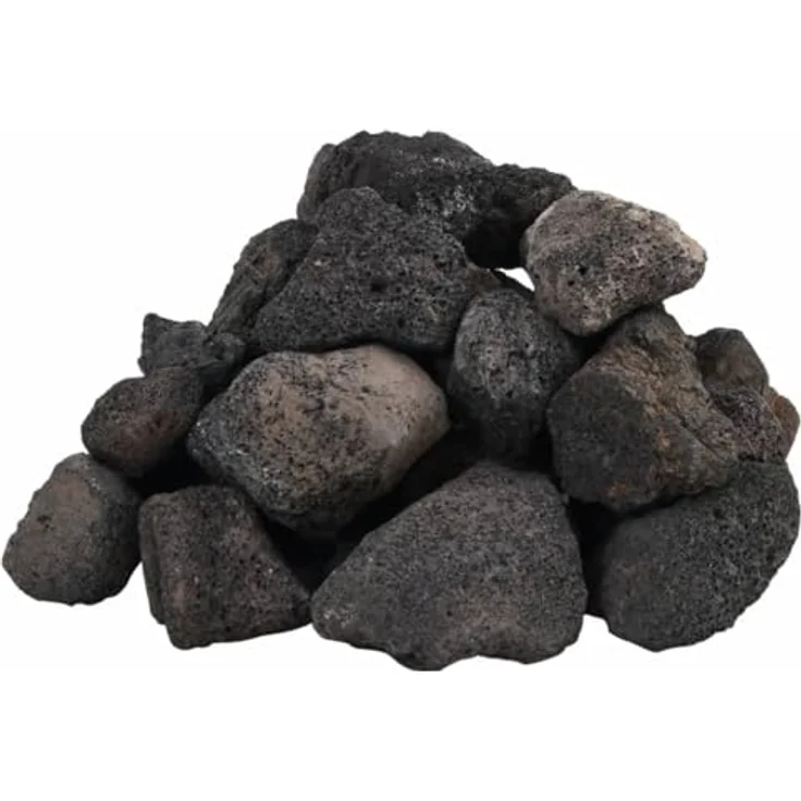 vidaXL Lavagranulat, Lavastein Biologische Filter, Multifunktional Lavamulch für Aquarium Landschaftsbau, Vulkangestein Garten Deko Steine, Schwarz 25 kg 5-8 cm – Bild 1
