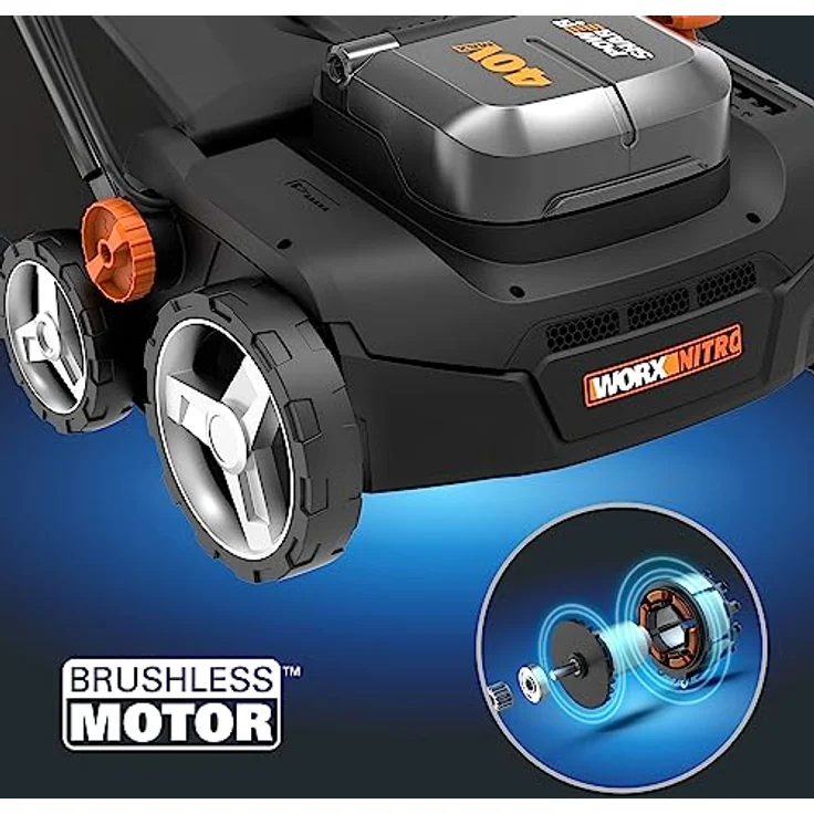 Worx Akku-Vertikutierer / Lüfter Nitro WG855E.9, 36 cm Arbeitsbreite, bis zu 400 m², 4 Stufen Höhenverstellung – Bild 4