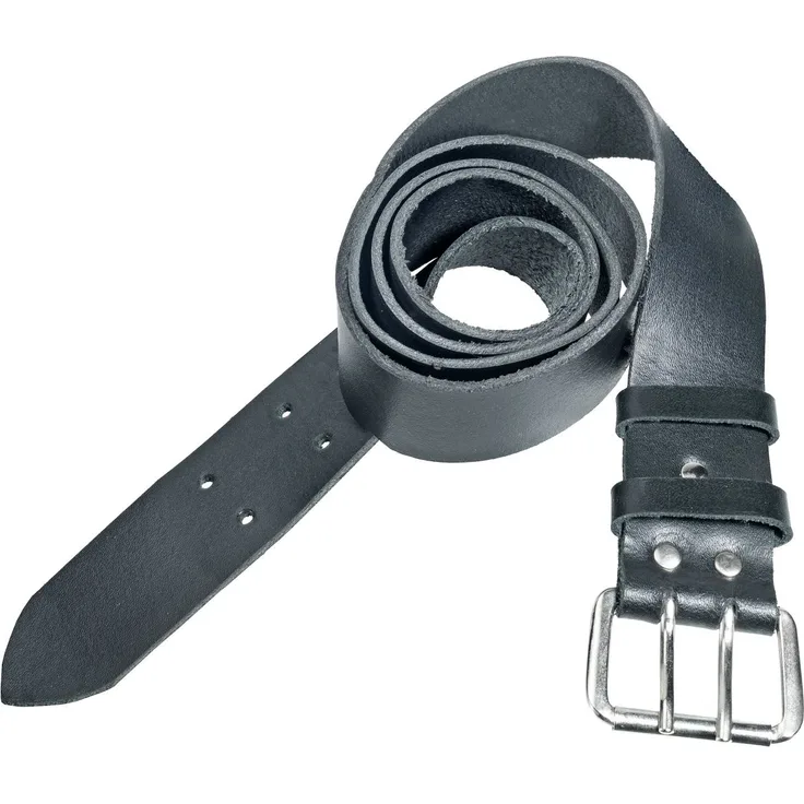 Ledergürtel schwarz 1250x40 mm