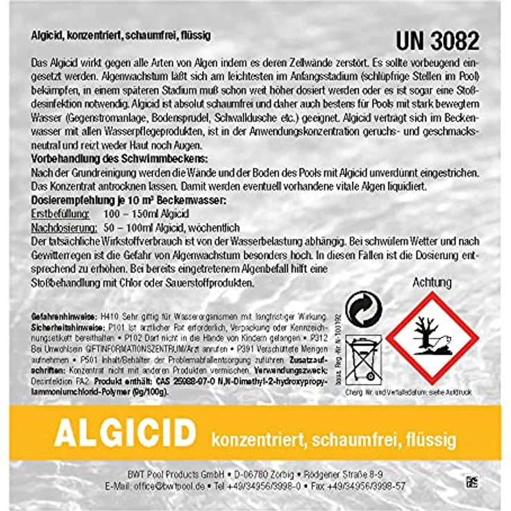 Paradies Pool Algizid für Pool 10 Liter schaumfrei – Bild 2