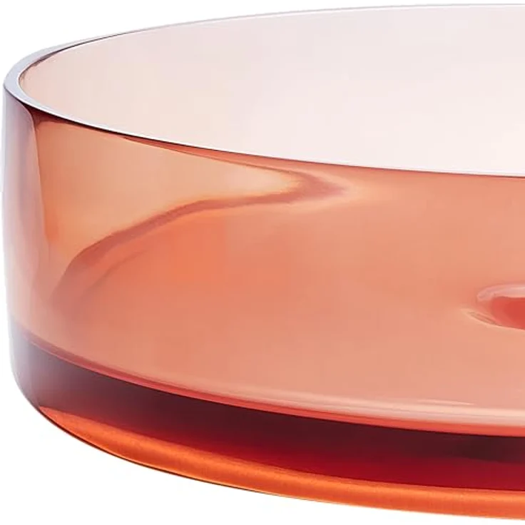 Beliani Tolosa, elegantes Aufsatzwaschbecken aus hochwertigem Mineralwerkstoff, 360 mm, mit Klick-Klack-Stöpsel – Bild 6