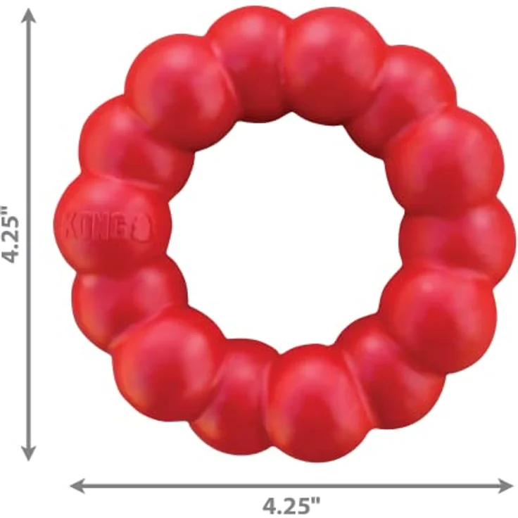 KONG – Ring – Hundespielzeug aus robustem Kautschuk zum Kauen – Für mittelgroße/große Hunde – Bild 4